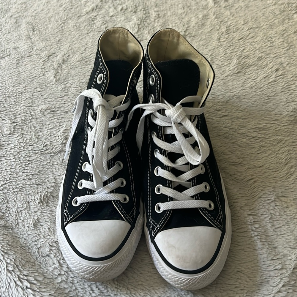 black high top converse